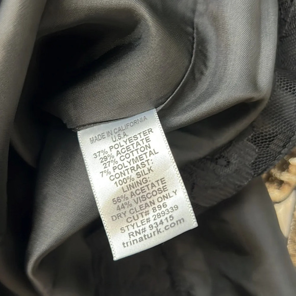 Trina Turk sleeveless A line dress with side pockets. EUC size 4 Women - Picture 10 of 10